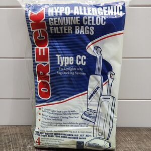 Genuine Oreck Type CC Hypo-Allergenic Celoc Vacuum Cleaner Filter Bags, Pkg of 4